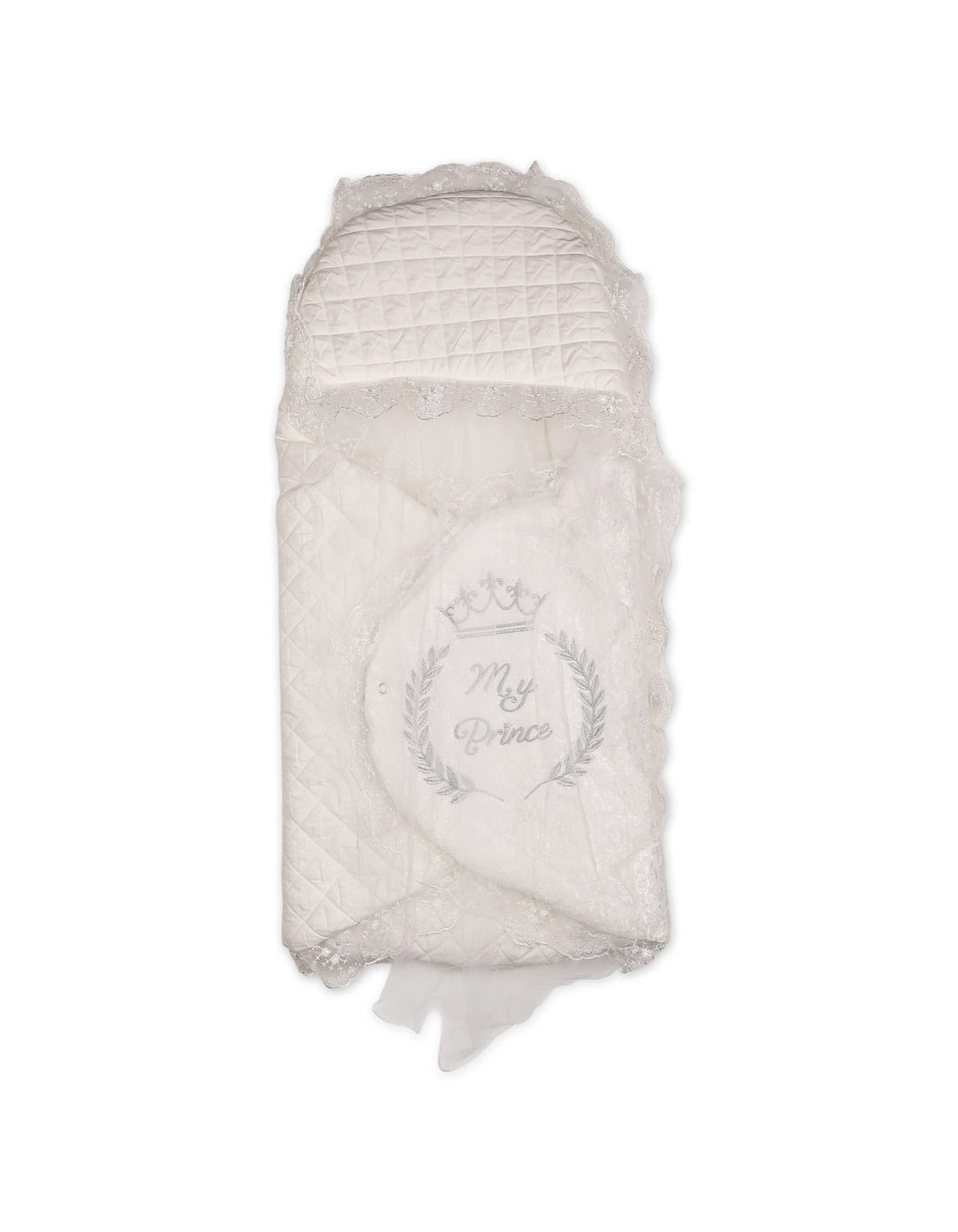 Newborn Boy Carry Nest My Prince White at Zubaidas Best Online Baby and Kids Store in Pakistan