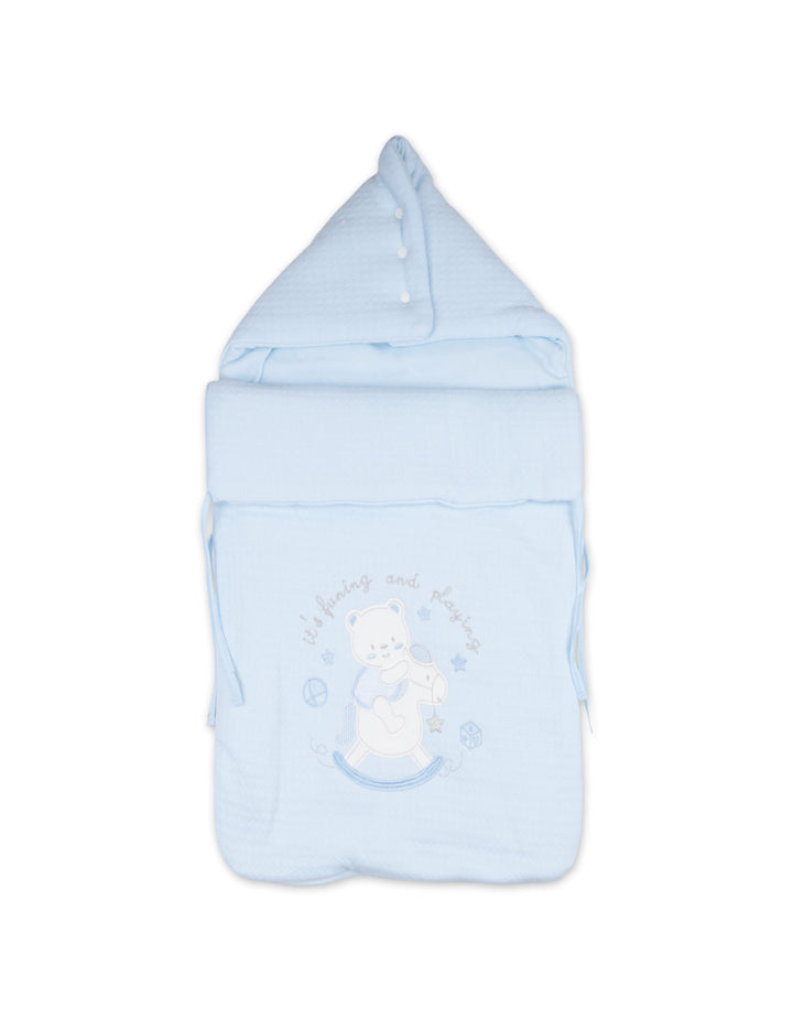 Newborn Boy Carry Nest Teddy Bear Blue at Zubaidas