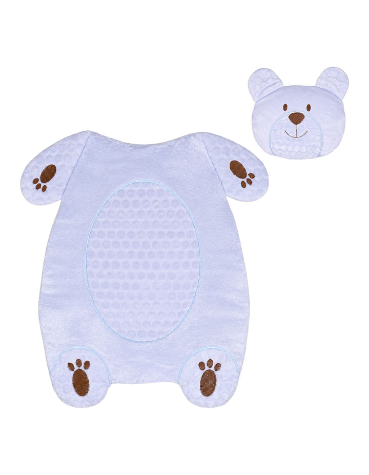 Newborn Boy Changing Mat with Pillow Bear Blue at Zubaidas