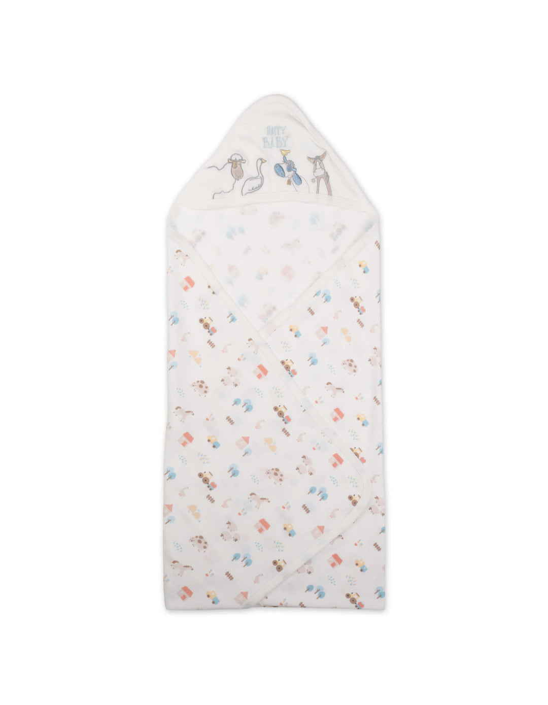 Newborn Boy Clothing Gift Set 8 Pcs Safari Blue and White at Zubaidas Official Pakistan