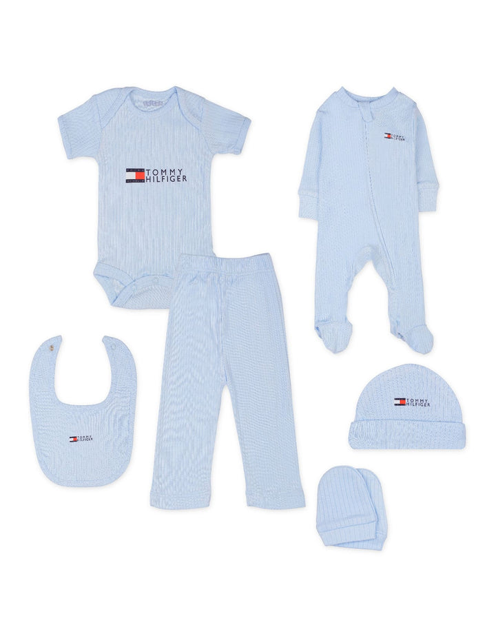 Newborn Boy Gift Set 6 Pieces Light Blue at Zubaidas