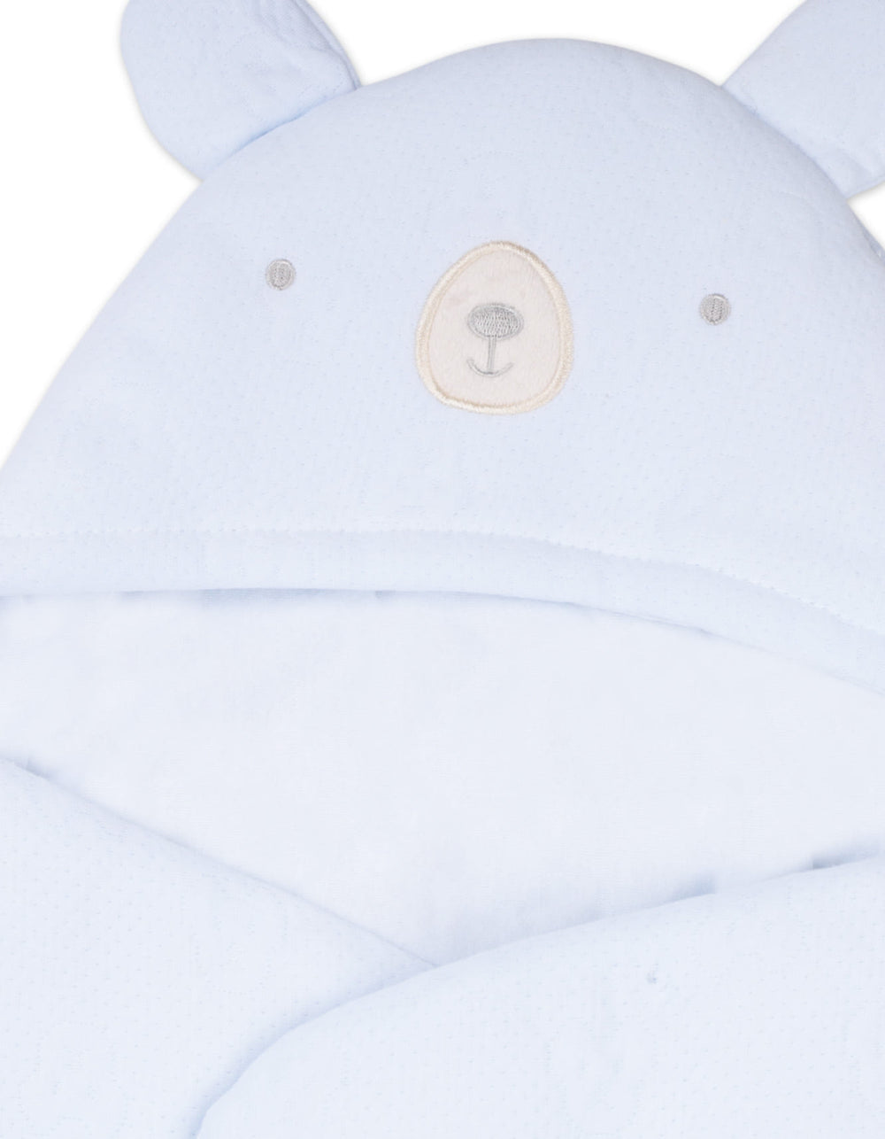 Newborn Boy Hooded Carry Nest Bear Light Blue at Zubaidas Official Pakistan