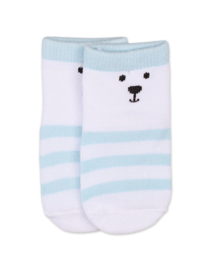 Newborn Boy Knee Pads and Socks Light Blue at Zubaidas Official Pakistan