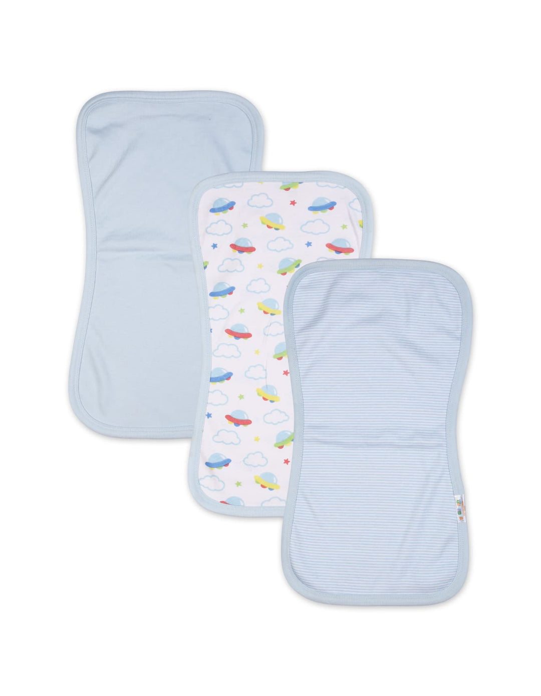 Newborn Boy Pack of 3 Burp Cloths Bambies Cloud Theme at Zubaidas