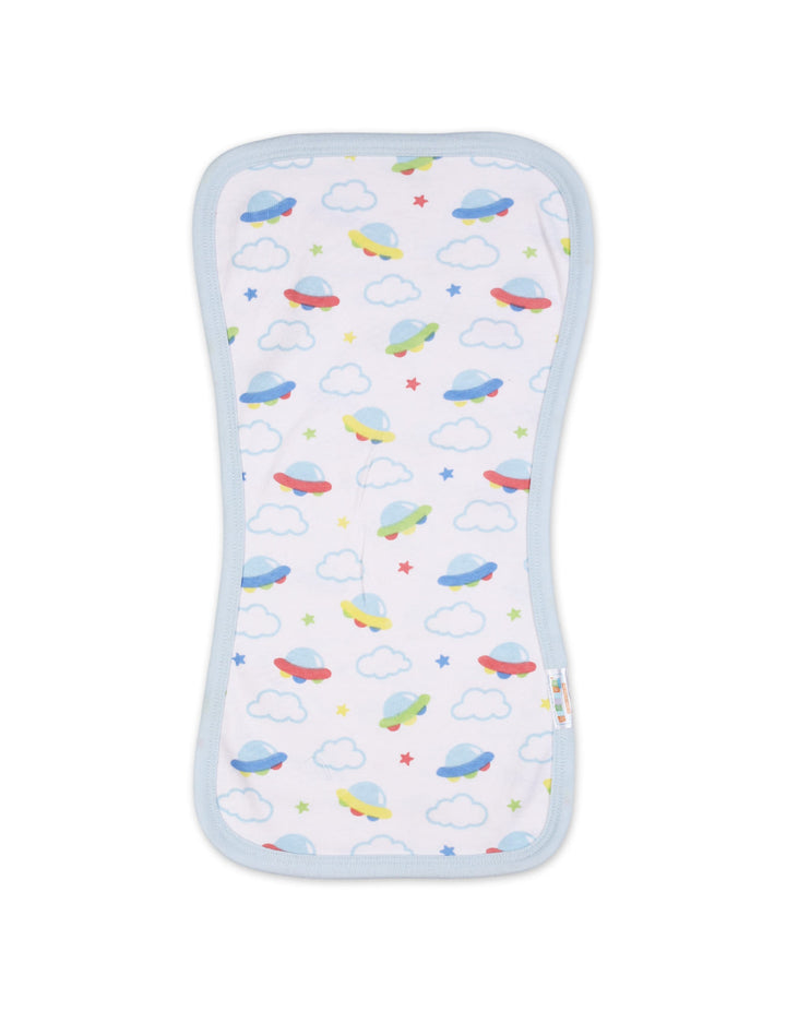 Newborn Boy Pack of 3 Burp Cloths Bambies Cloud Theme at Zubaidas Official Pakistan