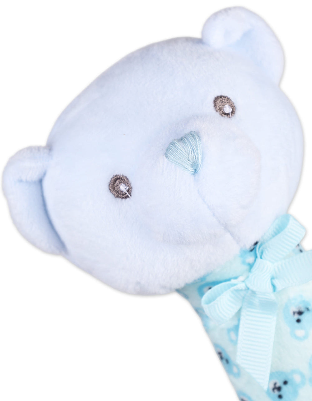 Newborn Boy Plush Rattle Toy Bear Blue at Zubaidas Official Pakistan