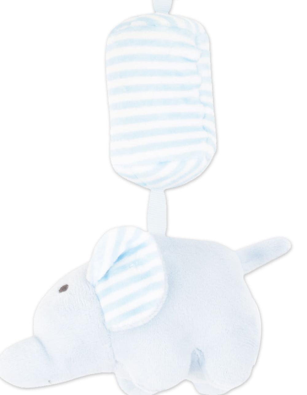 Newborn Boy Plush Toy with Hanging Ring Elephant Blue at Zubaidas Official Pakistan