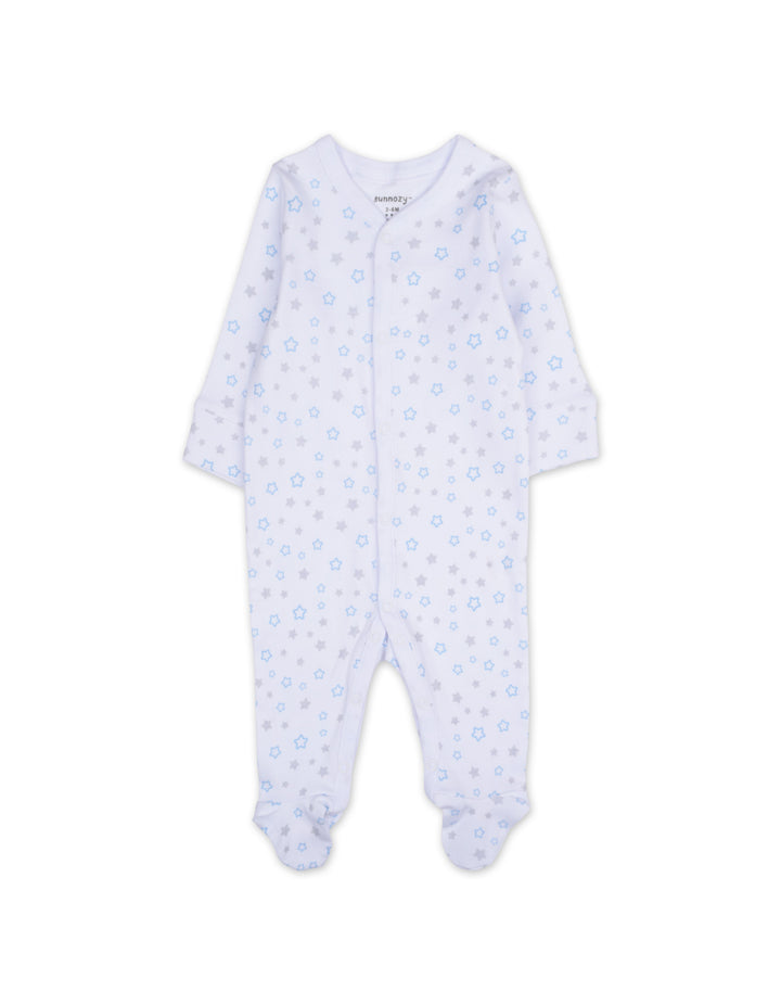 Newborn Boy Sleepsuit Pack of 3 Bear and Stars Blue at Zubaidas Official Pakistan