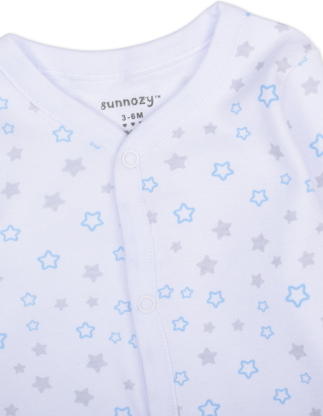 Newborn Boy Sleepsuit Pack of 3 Bear and Stars Blue at Zubaidas Online Pakistan