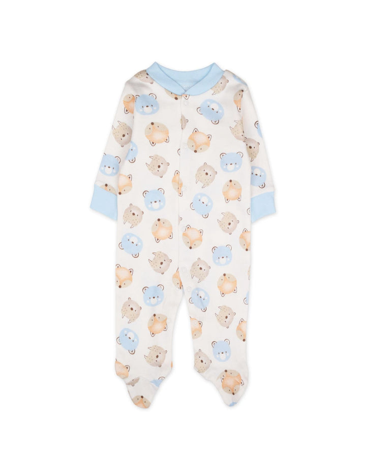 Newborn Boy Sleepsuit Pack of 3 Hello Friends at Zubaidas Best Online Baby and Kids Store in Pakistan