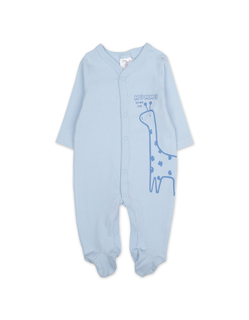 Newborn Boy Sleepsuit Pack of 3 Mummy Loves Me Blue at Zubaidas Official Pakistan