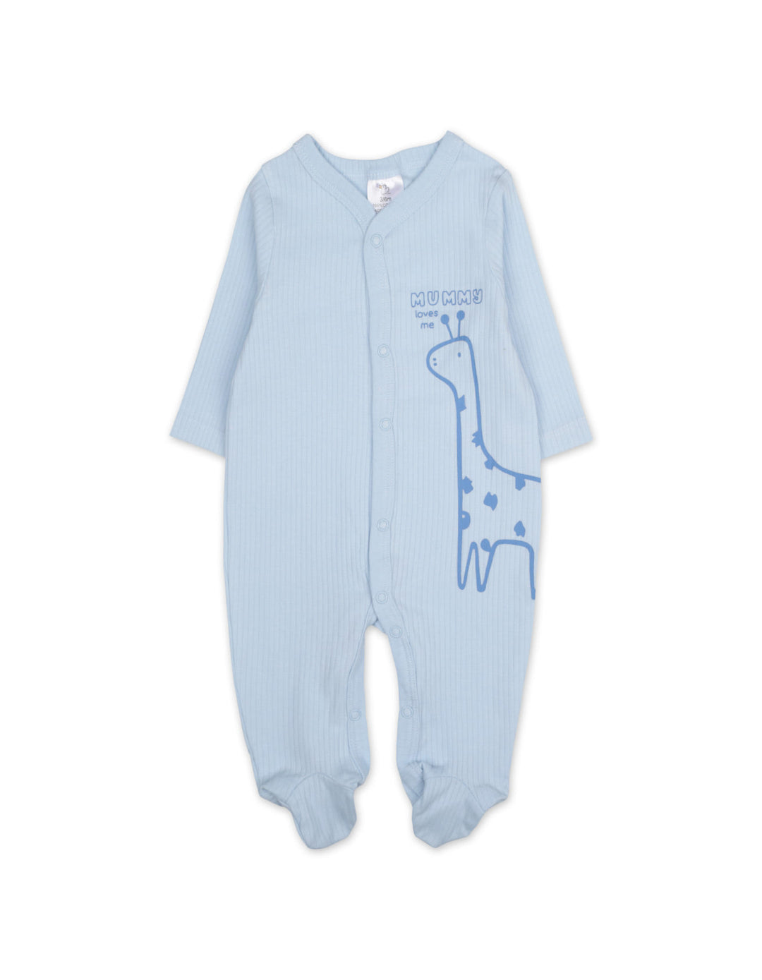 Newborn Boy Sleepsuit Pack of 3 Mummy Loves Me Blue at Zubaidas Official Pakistan