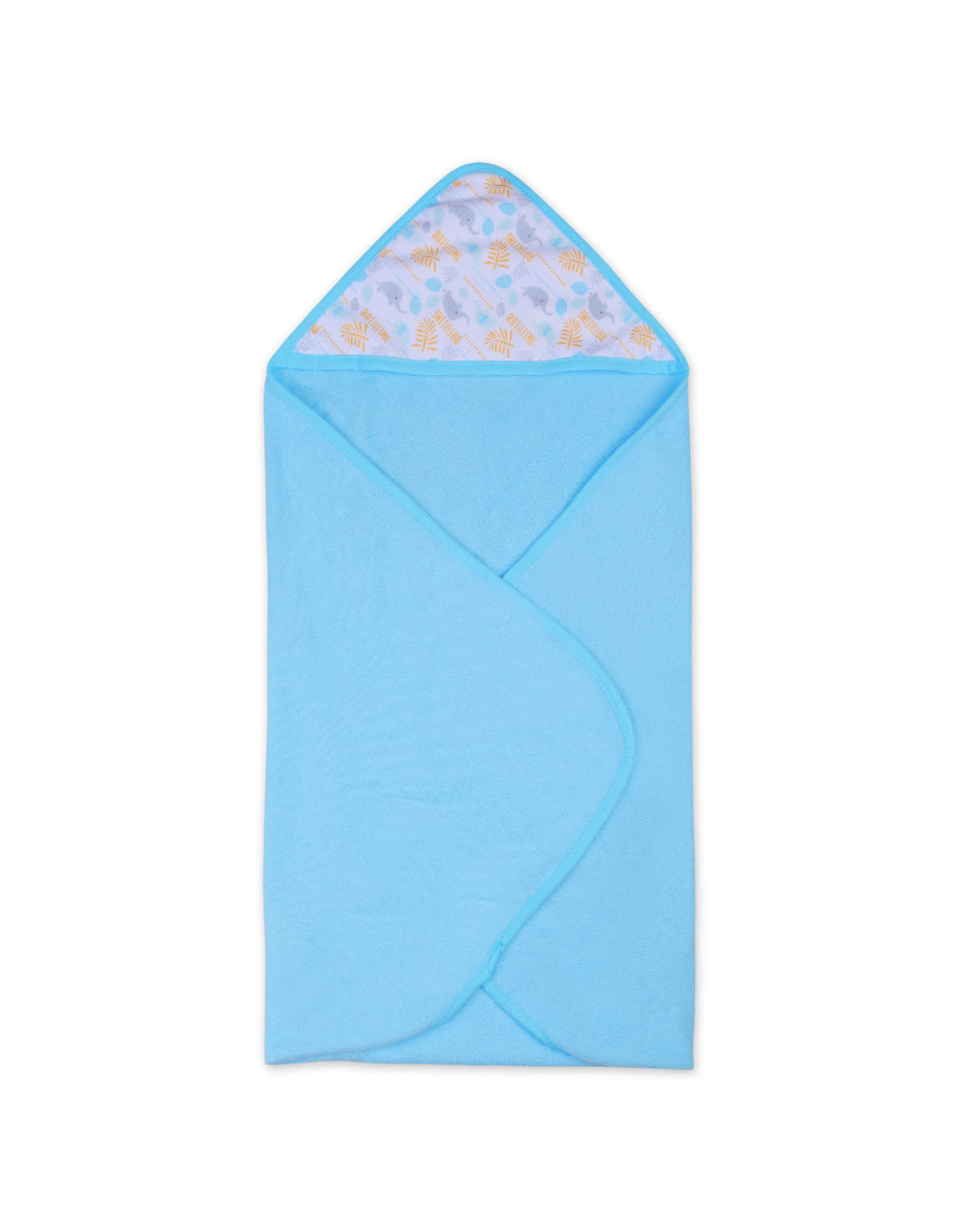 Newborn Boy Towel and Washcloth Set Elephant Blue and White at Zubaidas Best Online Baby Store in Pakistan
