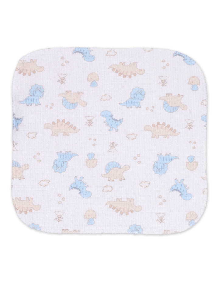 Newborn Boy Wash Cloths Pack of 12 Dino Multicolor at Zubaidas Most Trusted Baby Store in Pakistan