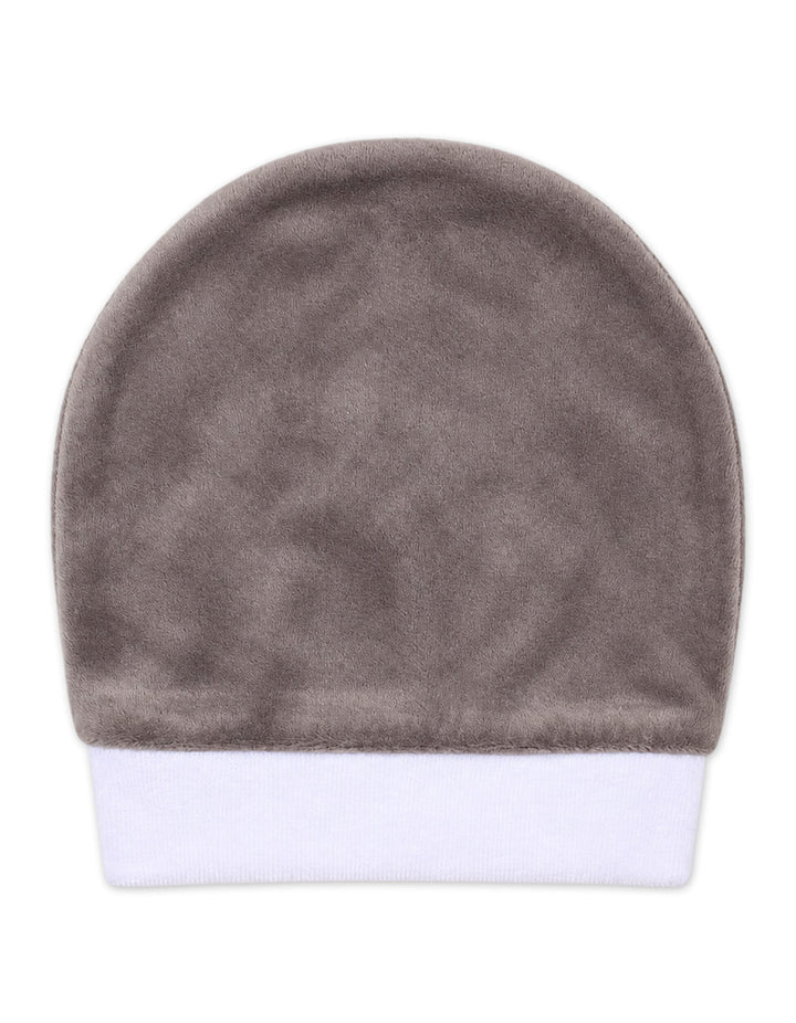 Newborn Boy Winter Romper with Cap Grey and Navy Blue at Zubaidas Best Online Baby and Kids Store in Pakistan