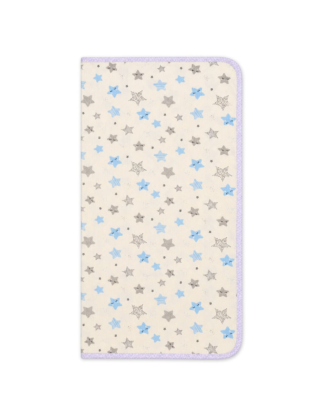 Newborn Boy Wrapping Sheet Star Off White and Blue at Zubaidas Online Pakistan
