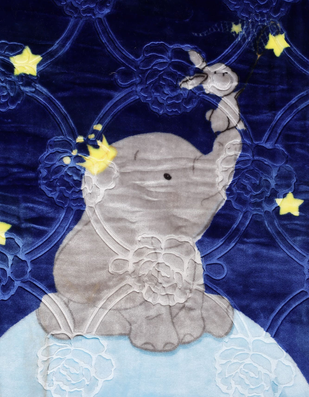 Newborn Boy Zipper Blanket Bambies Blue Elephant at Zubaidas Official Pakistan