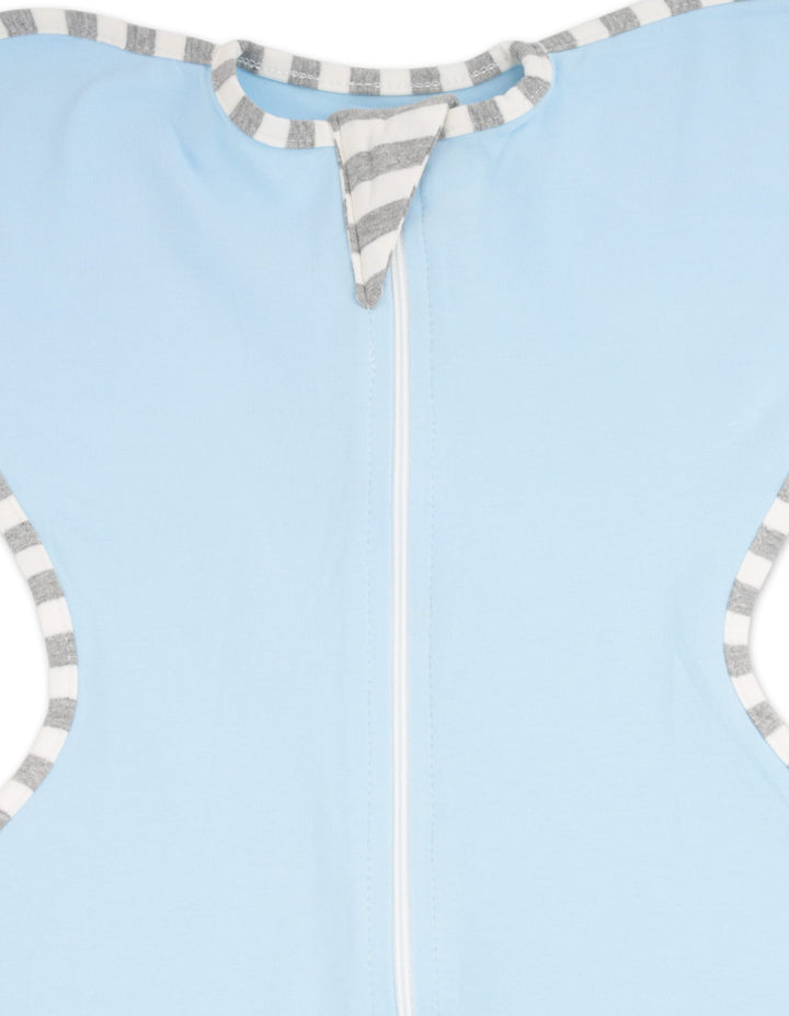 Newborn Boy Zipper Swaddle Wrap Light Blue at Zubaidas Official Pakistan