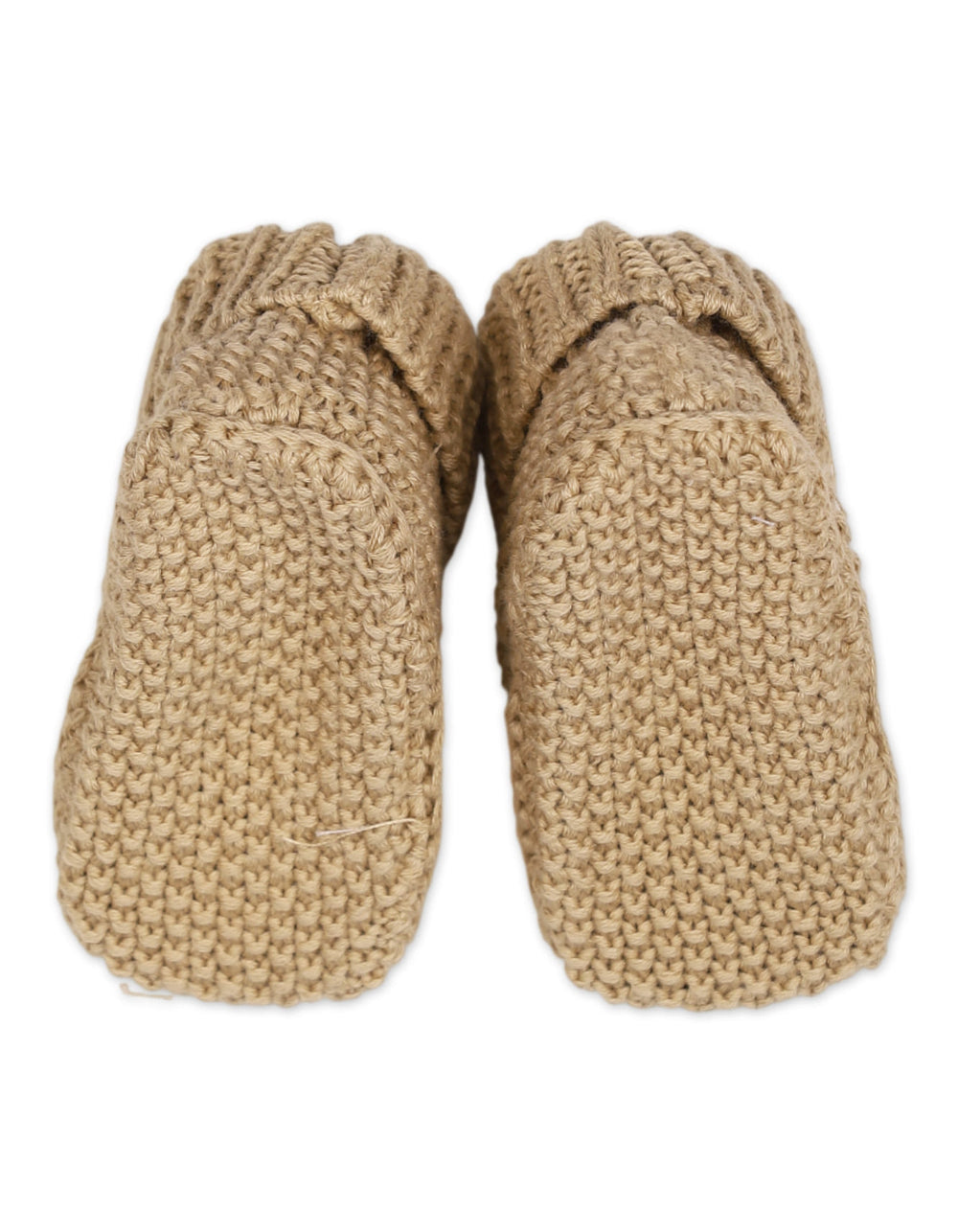 Newborn Boys Knitted Booties Lion Face Beige at Zubaidas Official Pakistan