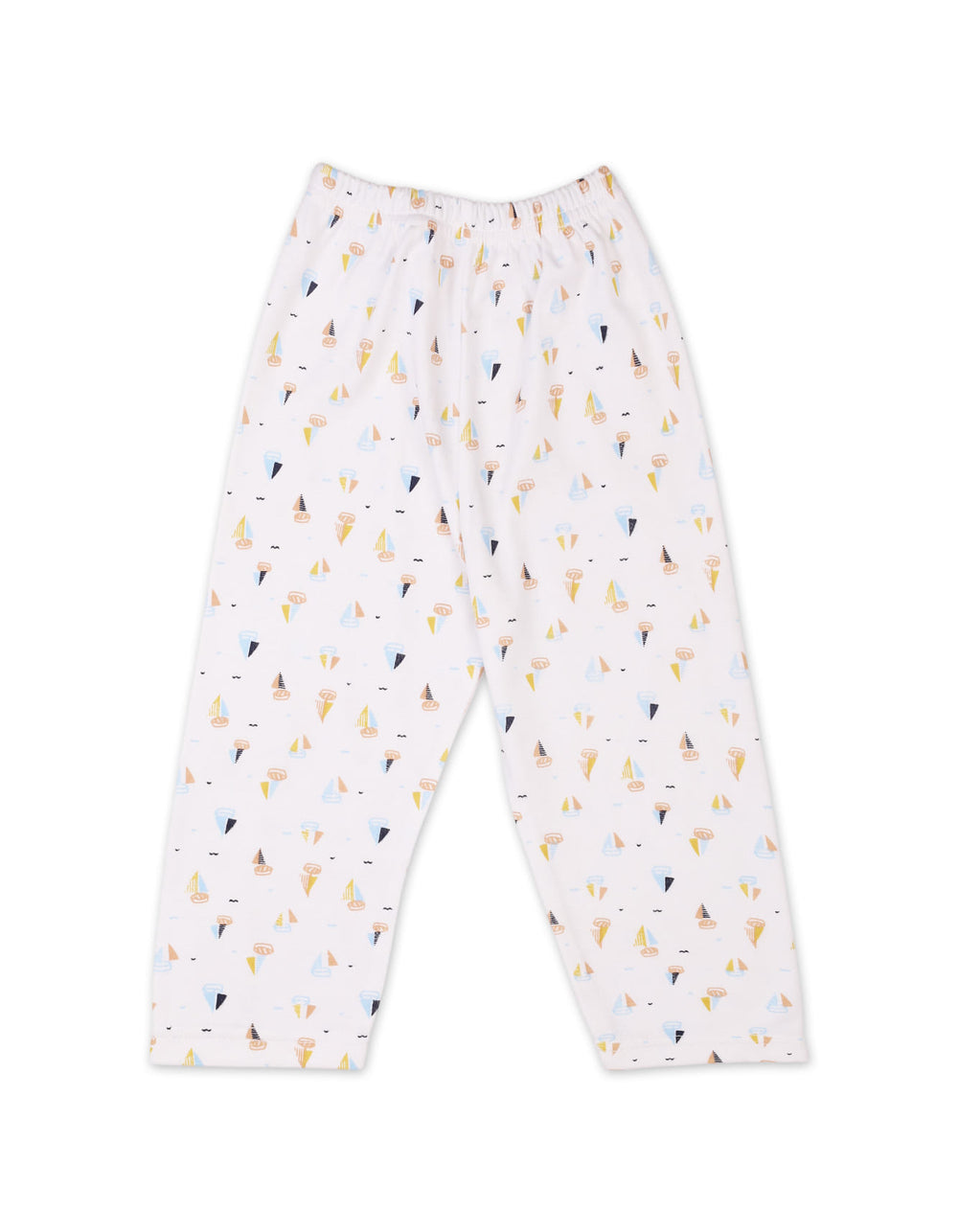 Newborn Boys Night Suit Bambies Ocean Ships Printed White at Zubaidas Official Pakistan