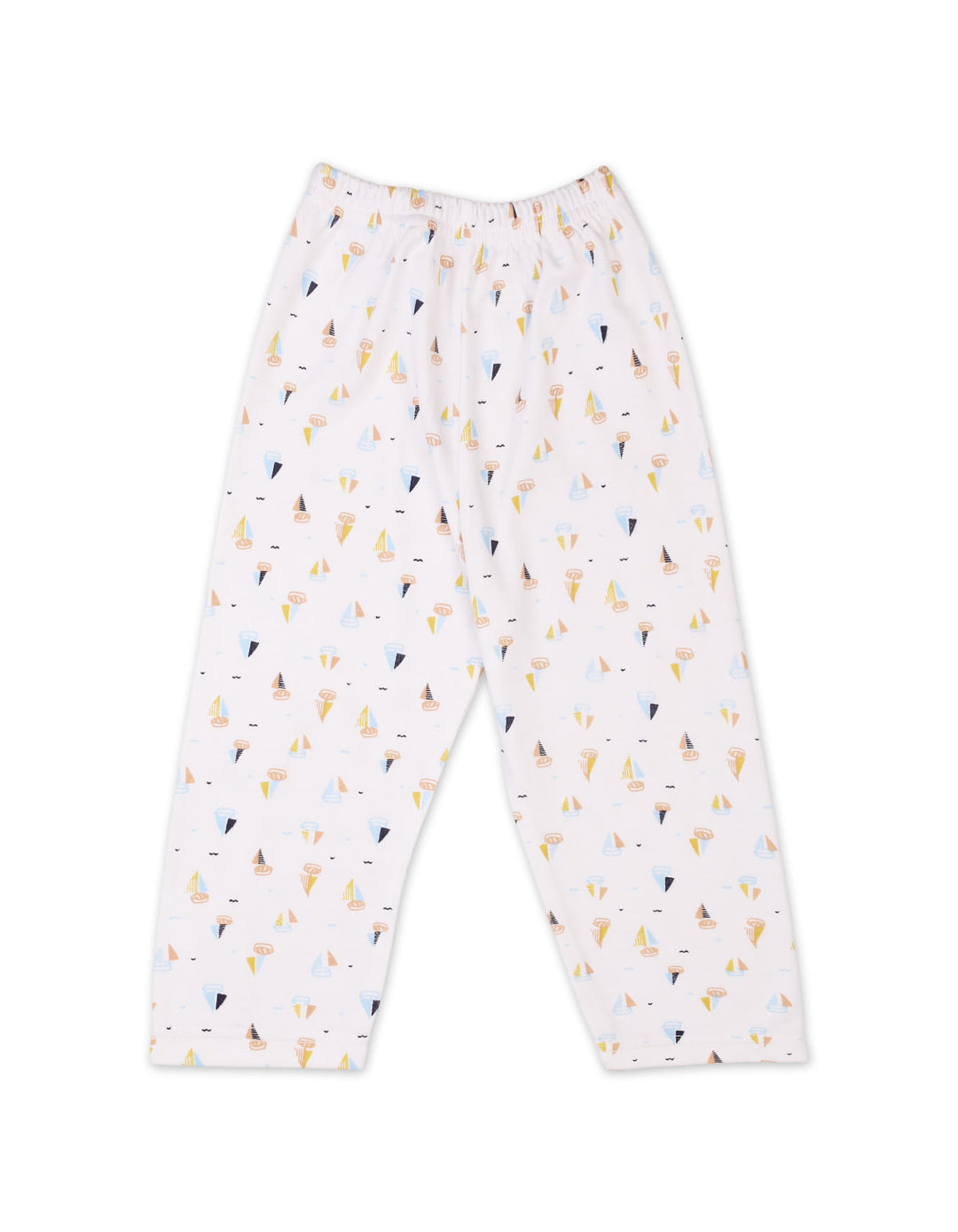 Newborn Boys Night Suit Bambies Ocean Ships Printed White at Zubaidas Official Pakistan