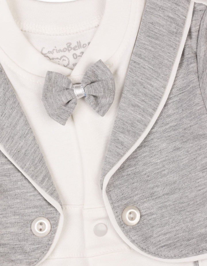 Newborn Boys Romper with Cap Grey Premium Turkish Collection at Zubaidas Pakistan