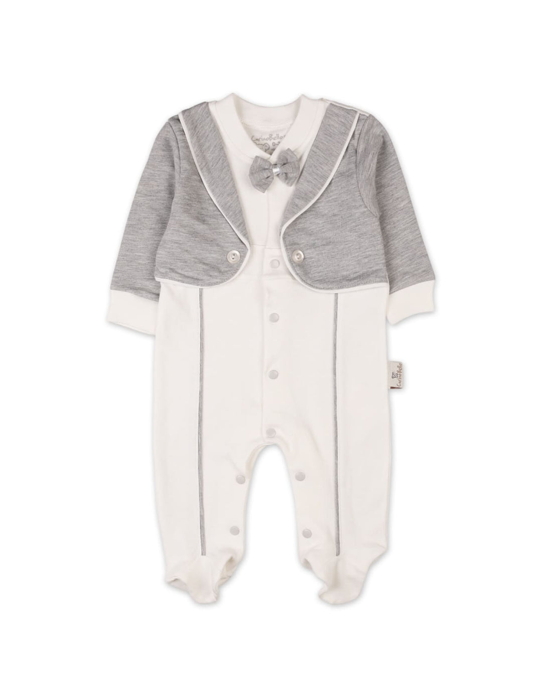 Newborn Boys Romper with Cap Grey Premium Turkish Collection at Zubaidas Official Pakistan
