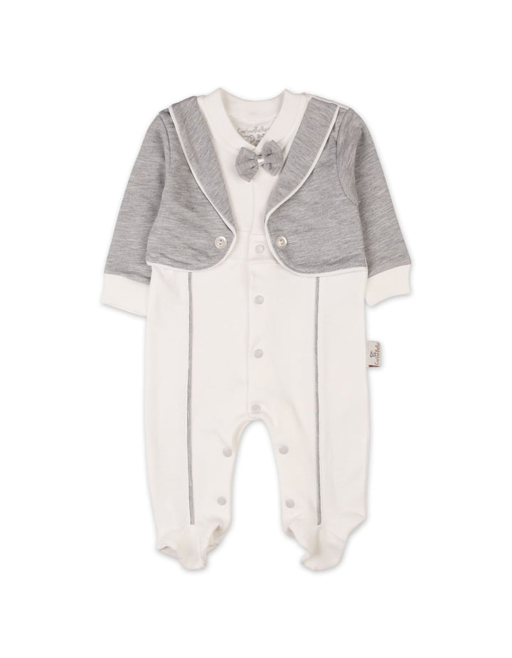 Newborn Boys Romper with Cap Grey Premium Turkish Collection at Zubaidas Official Pakistan