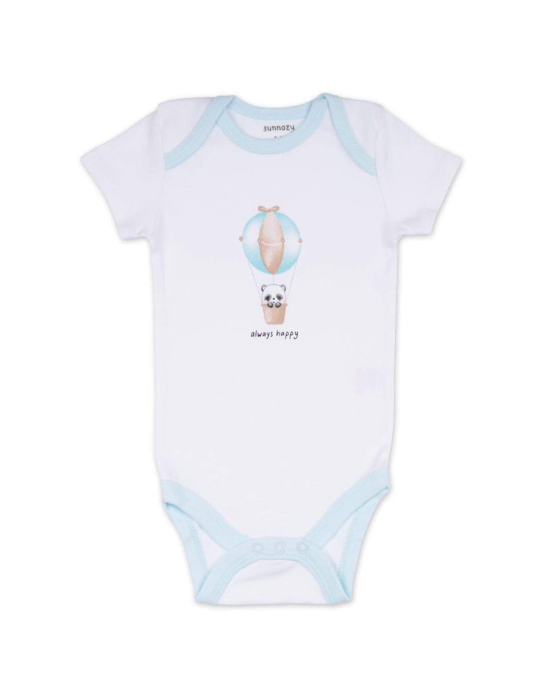 Newborn Boys Short Sleeve Bodysuits Pack of 5 Panda and Bear Print at Zubaidas Best Online Baby and Kids Store in Pakistan