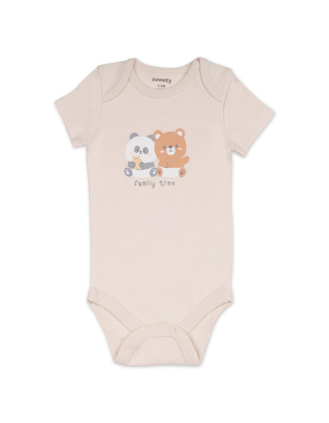 Newborn Boys Short Sleeve Bodysuits Pack of 5 Panda and Bear Print at Zubaidas Best Baby and Kids Shop in Pakistan