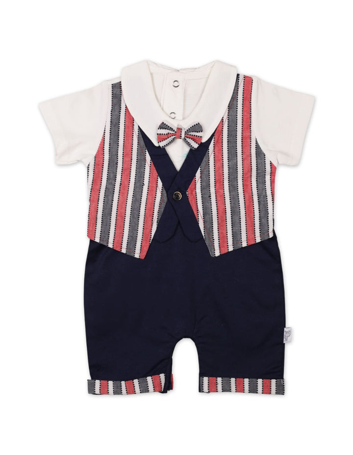 Newborn Boys Summer Romper Striped Premium Turkish Collection at Zubaidas