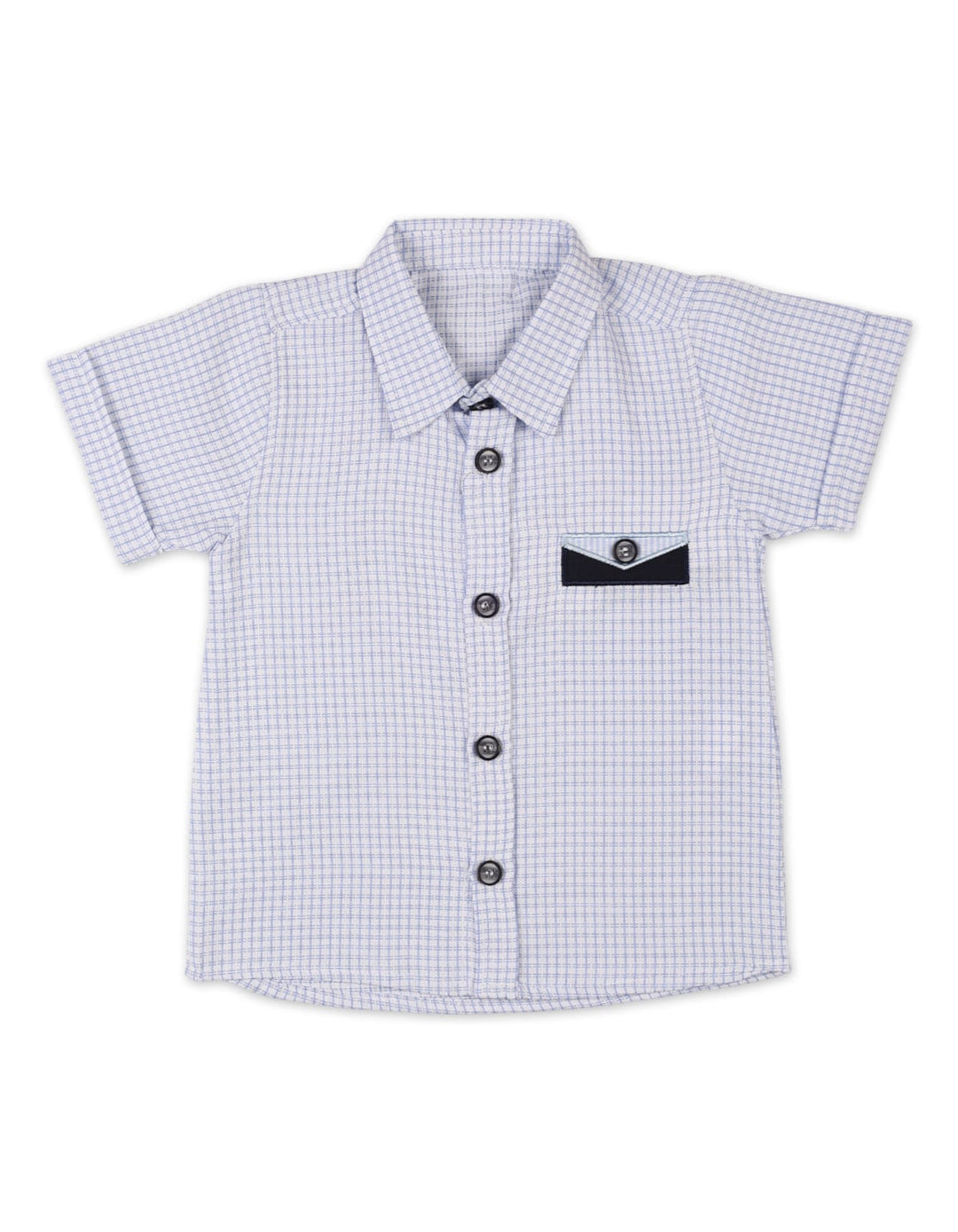 Infant Boys Summer Suit Blue Checked Premium Turkish Collection at Zubaidas Online Pakistan
