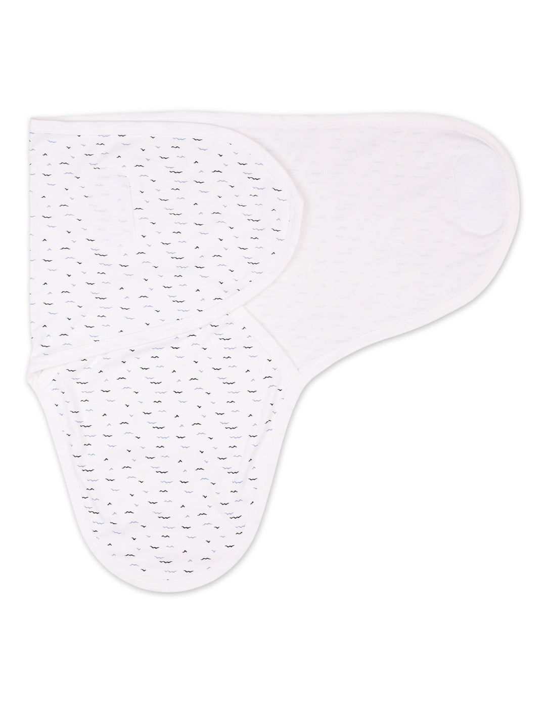 Newborn Boys Swaddling Sheet Bambies Ocean Birds Printed White at Zubaidas