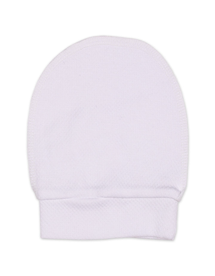 Newborn Boys Winter Romper with Cap Crown Applique White at Zubaidas Best Online Baby Kids and Moma Store in Pakistan