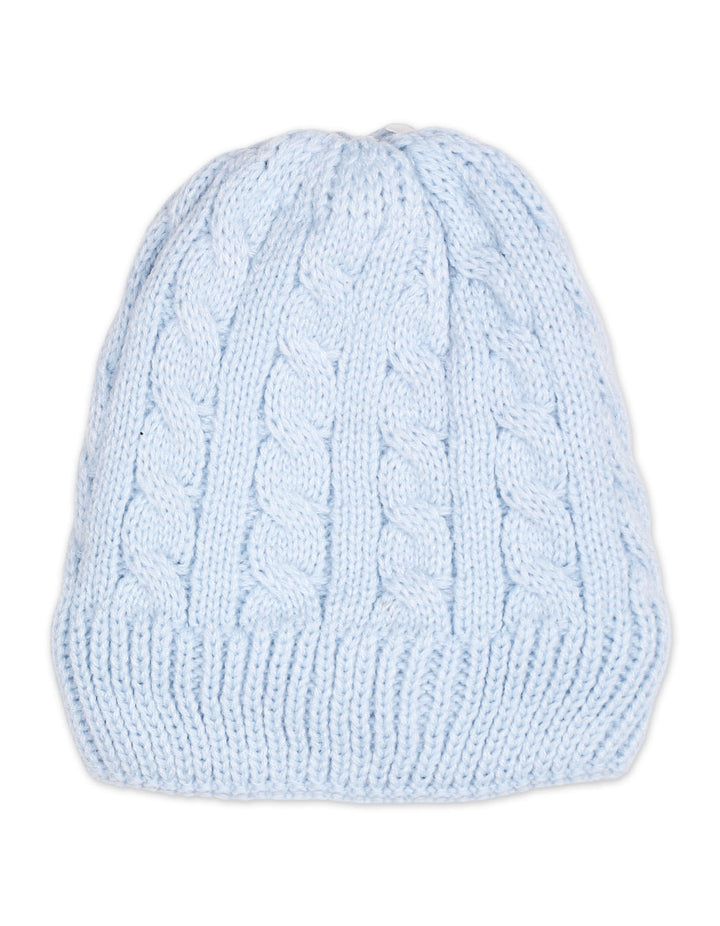 Newborn Boys Woolen Caps Pack of 3 Cable Knit Pattern at Zubaidas Official Pakistan