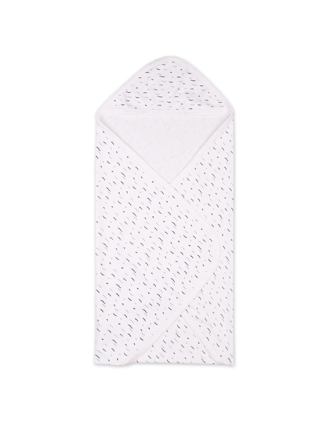 Newborn Boys Wrapping Sheet Bambies Ocean Birds Printed White at Zubaidas