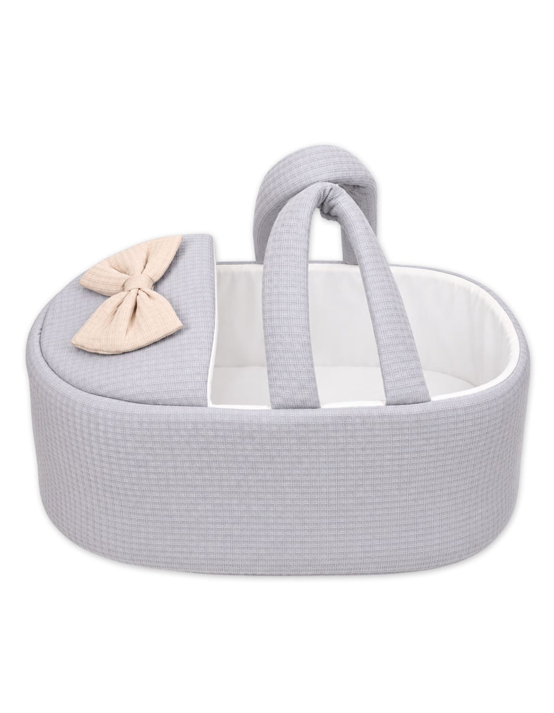 Newborn Carry Crib Elegant Bow Grey at Zubaidas