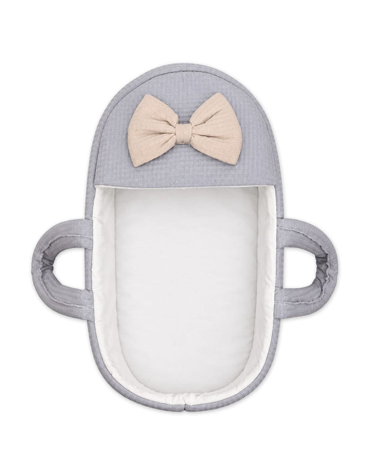 Newborn Carry Crib Elegant Bow Grey at Zubaidas Official Pakistan