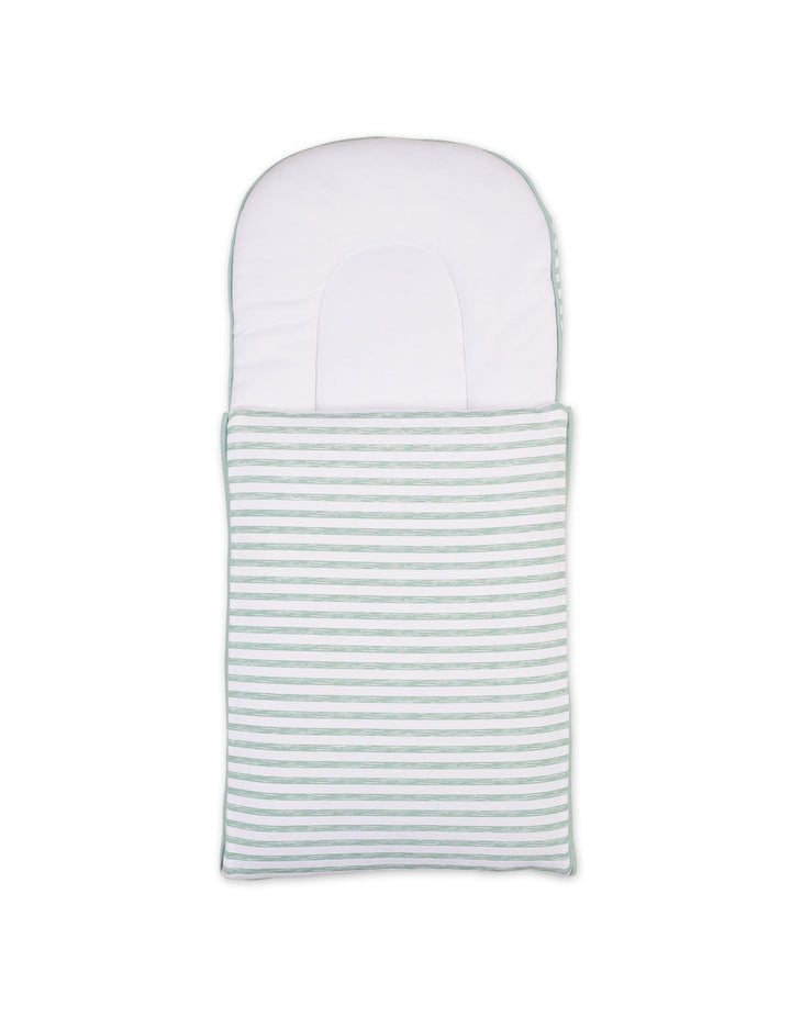 Newborn Carry Nest Bambies Marine Green Stripes at Zubaidas