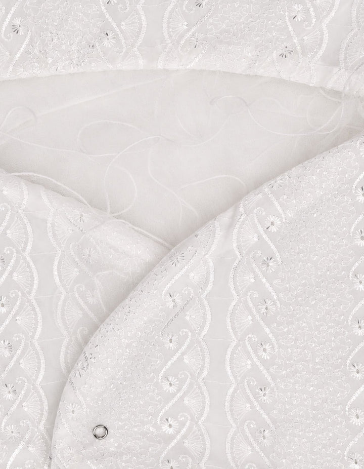 Newborn Carry Nest Bow Ruffle White at Zubaidas Official Pakistan