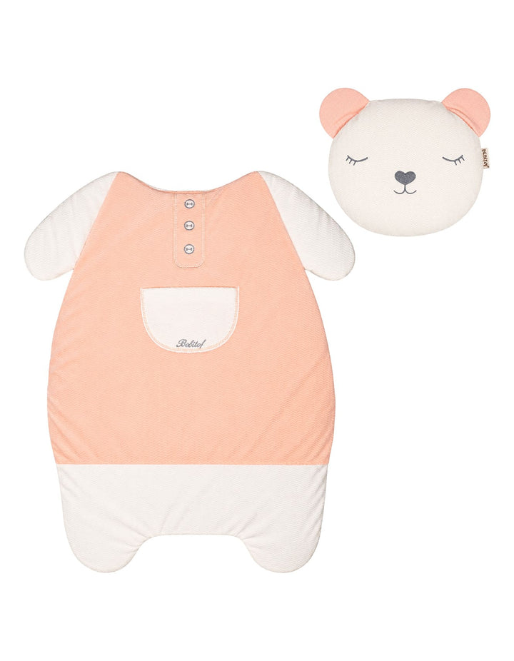 Newborn Carry Nest with Pillow Panda Peach at Zubaidas