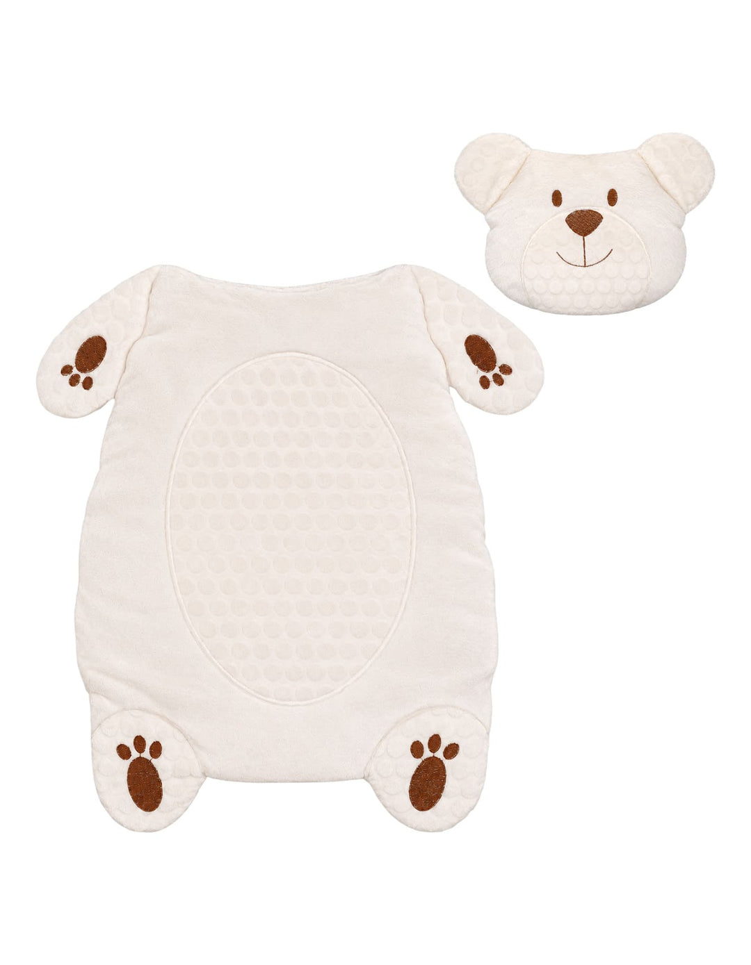 Newborn Changing Mat with Pillow Bear Beige at Zubaidas