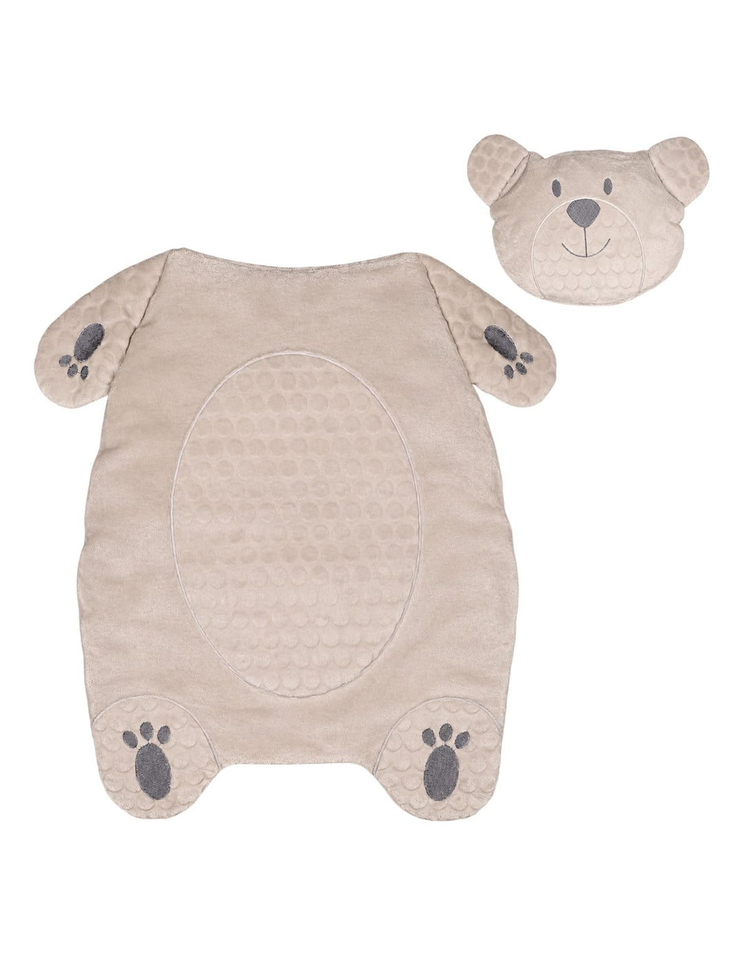Newborn Changing Mat with Pillow Bear Grey at Zubaidas