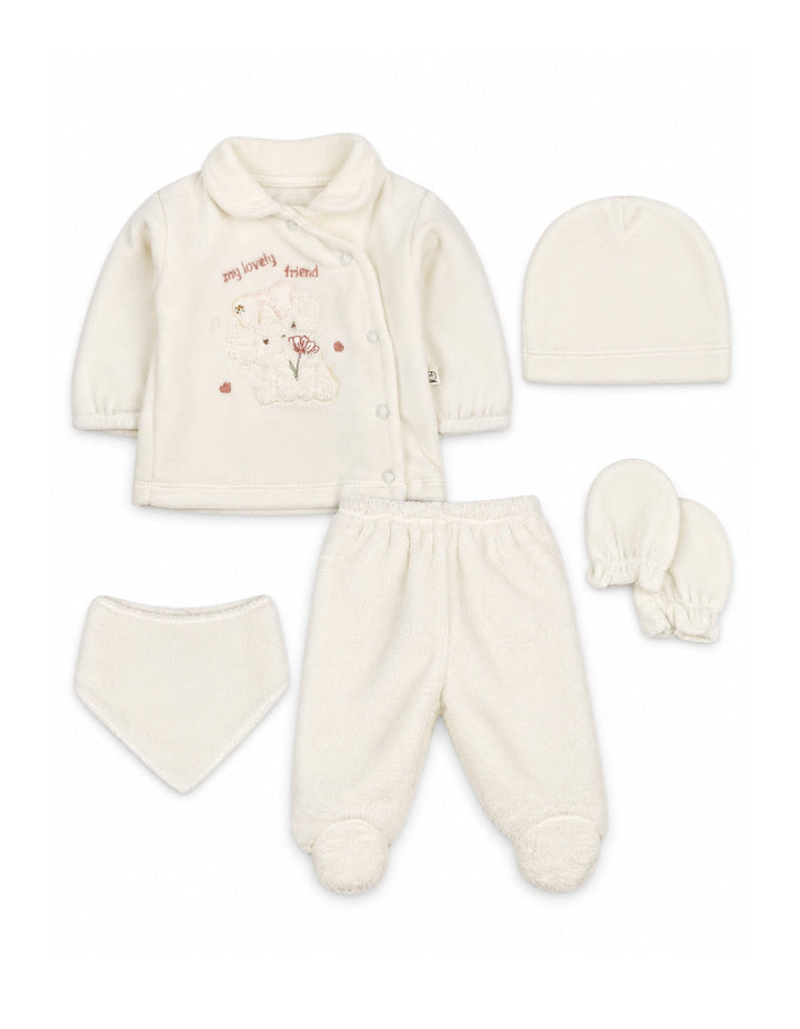 Newborn Clothing Gift Set 5 Lovely Friend Off White at Zubaidas