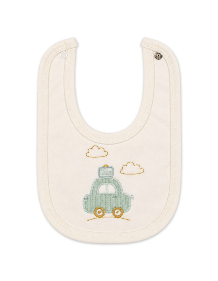 Newborn Clothing Gift Set 5 Pcs Car Off White and Mint Green at Zubaidas Best Baby and Kids Store in Pakistan