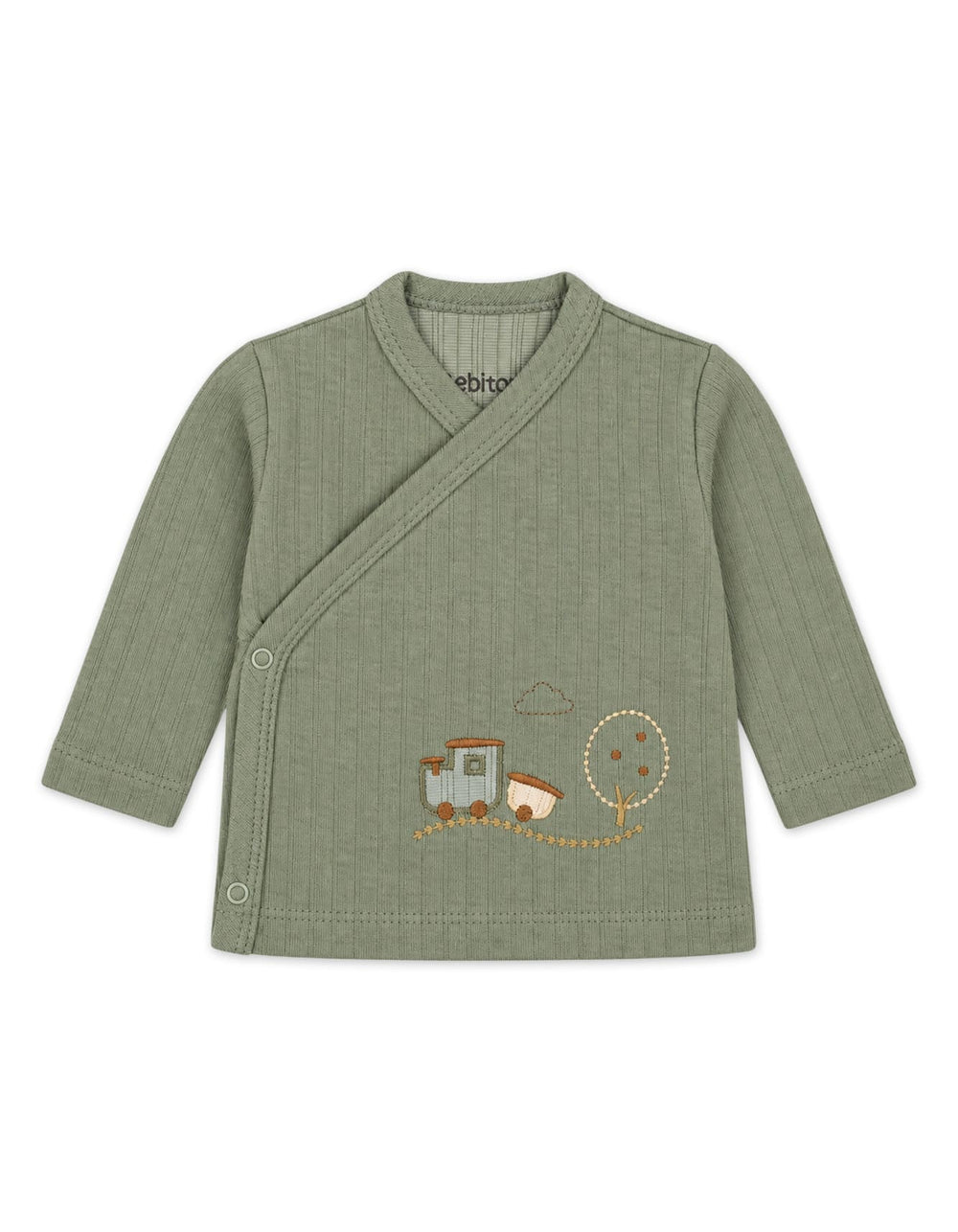 Newborn Clothing Gift Set 5 Pcs Train and Tree Olive Green at Zubaidas Official Pakistan