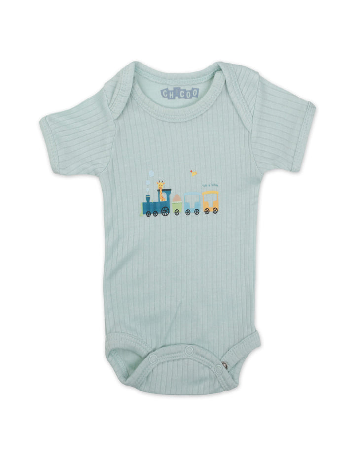 Newborn Clothing Gift Set 6 Pcs Train Mint Green at Zubaidas Online Pakistan