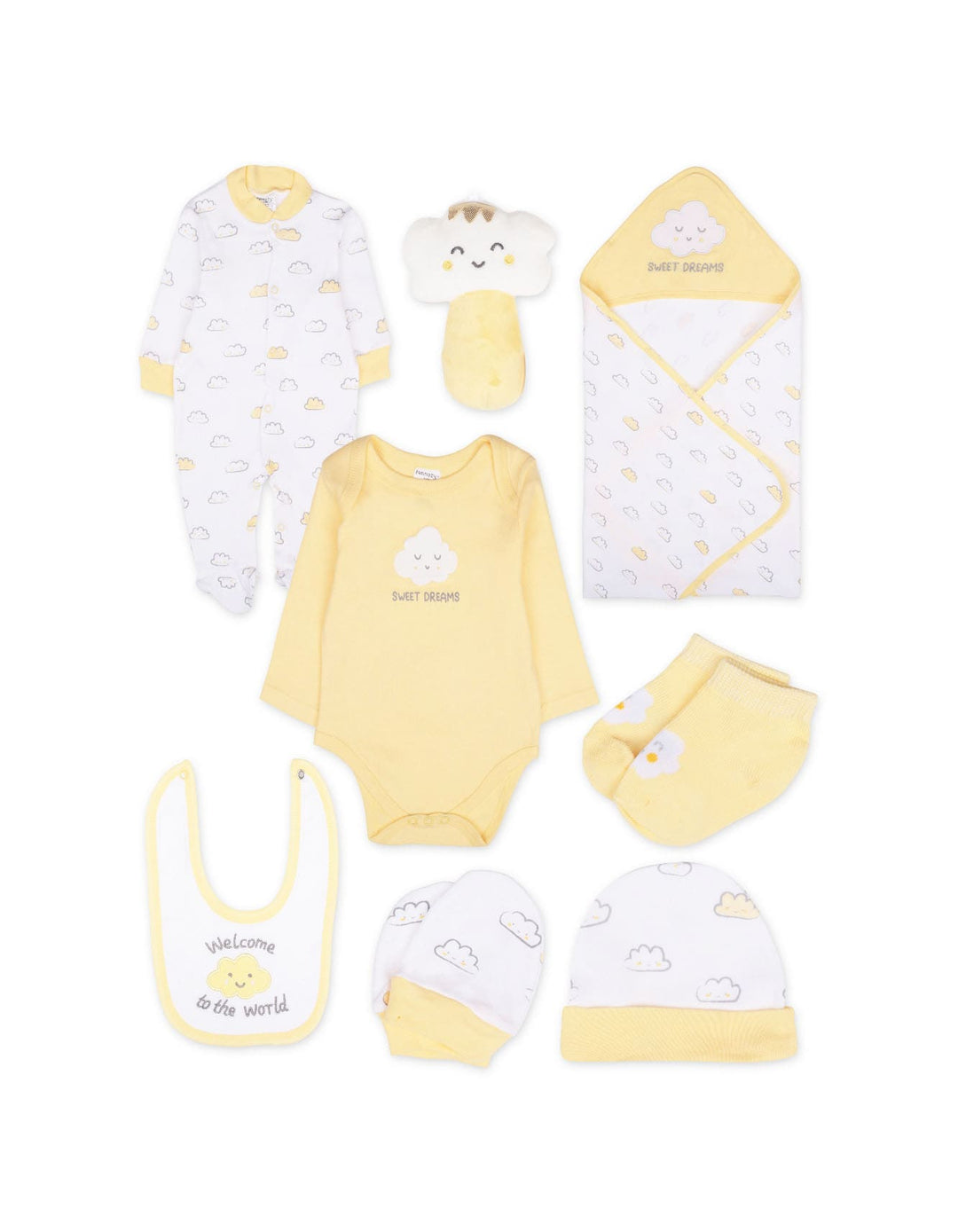 Newborn Clothing Gift Set 8 Pcs Sweet Dreams at Zubaidas
