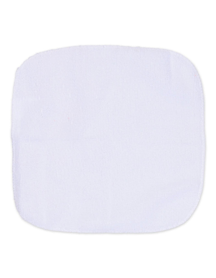 Newborn Girl Bath Towel and Washcloth Set Floral Peach and White at Zubaidas Number 1 Baby Store in Pakistan
