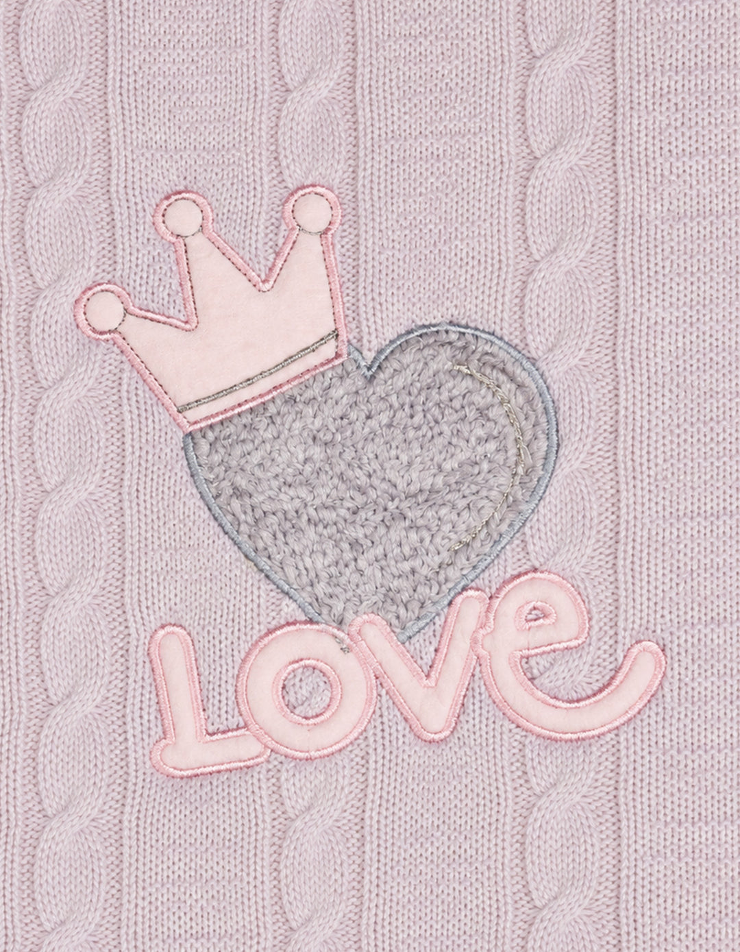 Newborn Girl Blanket Heart Pink and Lilac at Zubaidas Official Pakistan